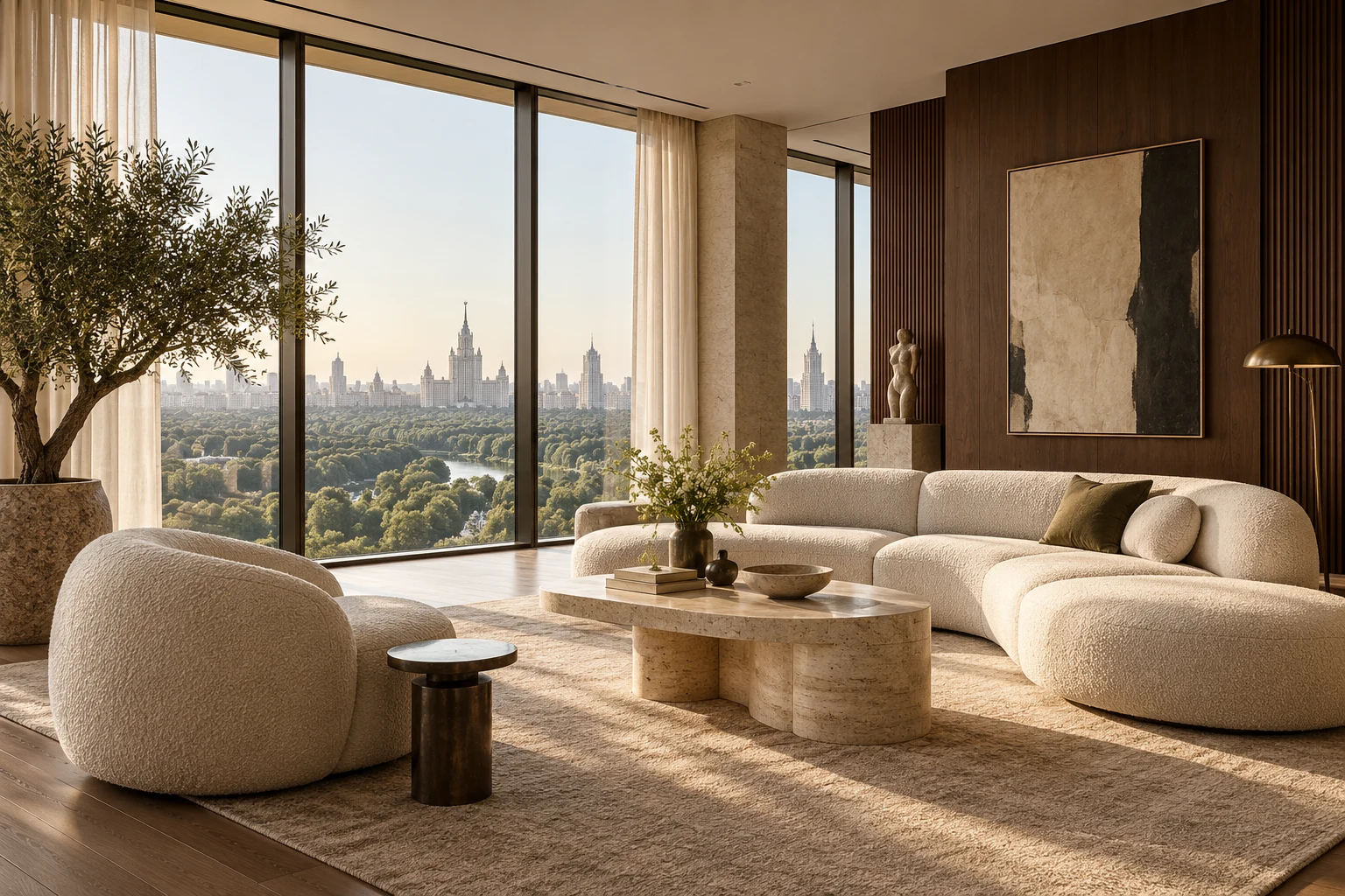 Демонстрационная визуализация — 1-комнатная • 54 м²