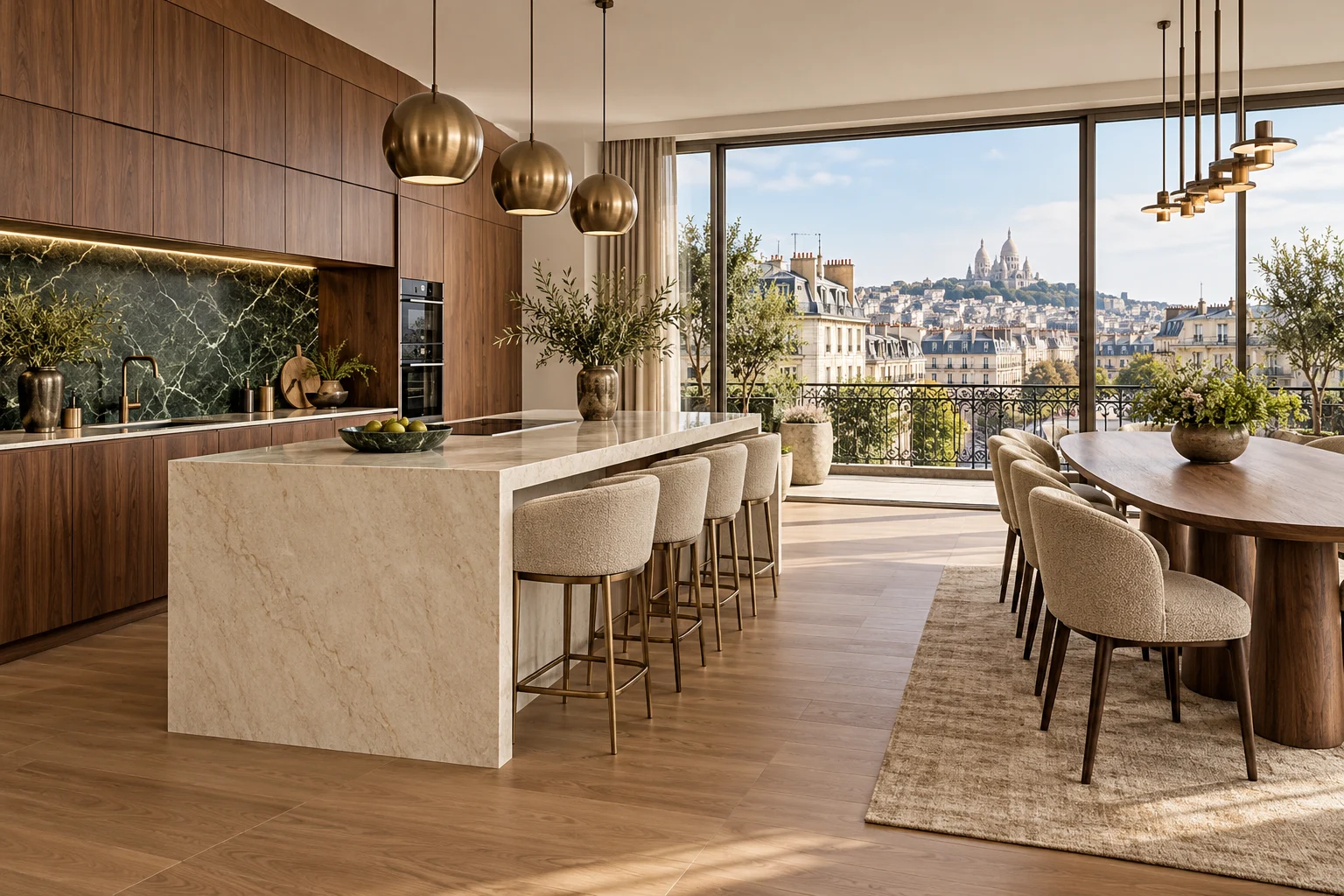 Демонстрационная визуализация — 2-комнатная • 72 м²